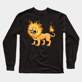 Fire Lion Long Sleeve T-Shirt